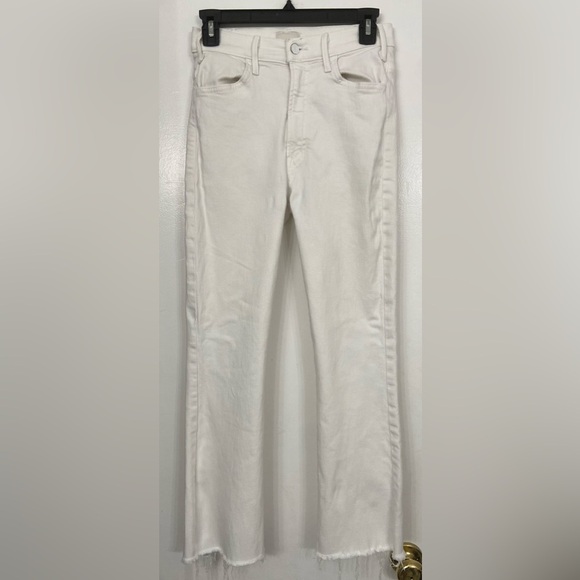 MOTHER The Hustler Fray Fairest of Them All White Size 26 - Picture 4 of 12